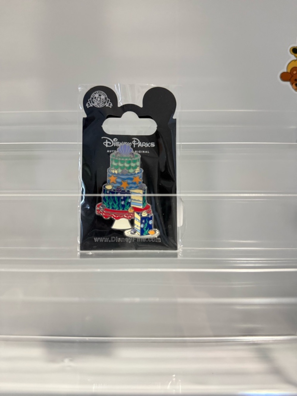 Disney Carded Little Mermaid Celebration Cake Pin